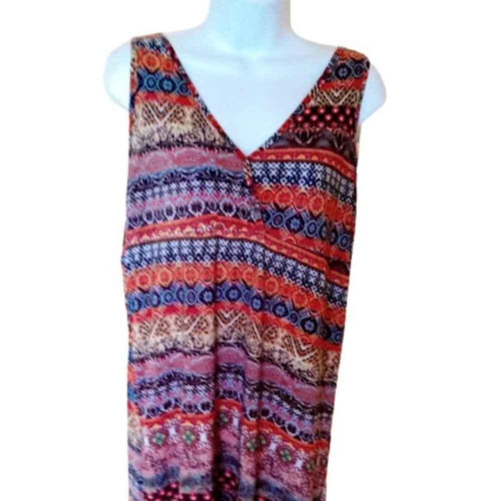 -Multi Color Maxi Length Printed Size Large - image 2